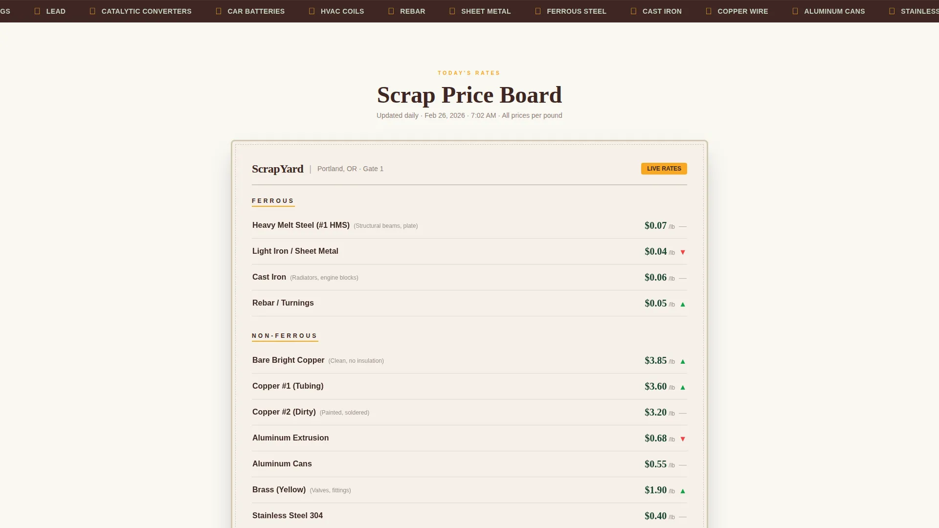 Steel Products Appointment Booking Website Template