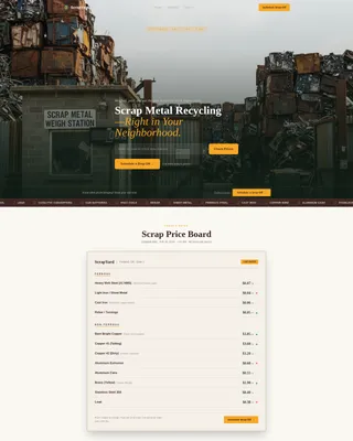 Steel Products Appointment Booking Website Template
