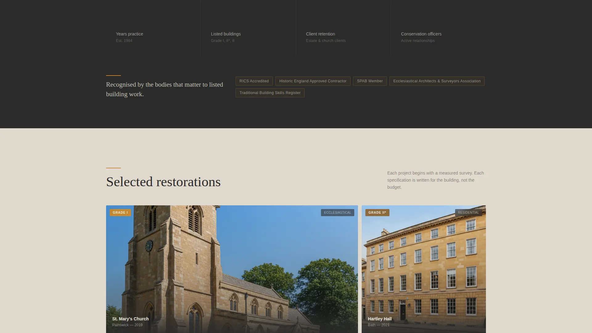 Advanced Restoration & Preservation Professional Website Template