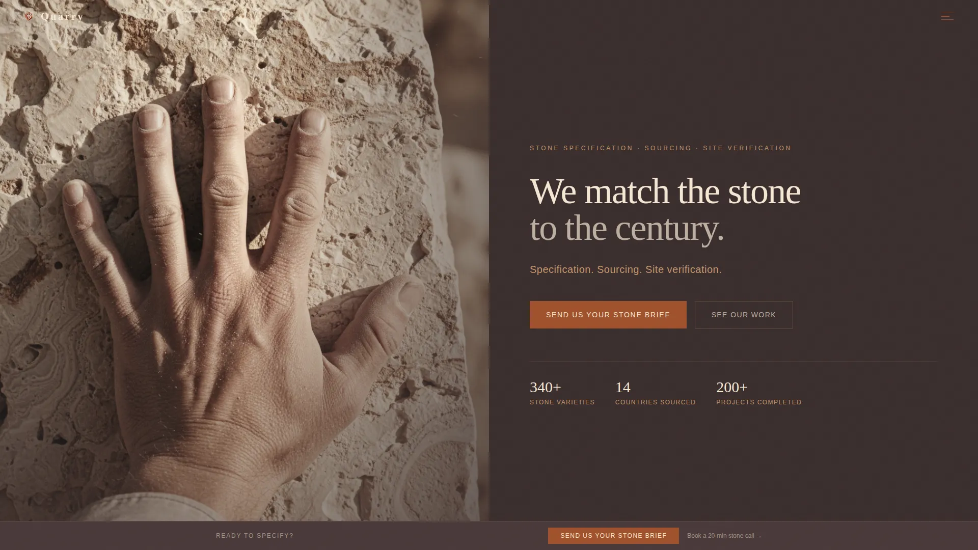 Stone Consultant Landing Page Template