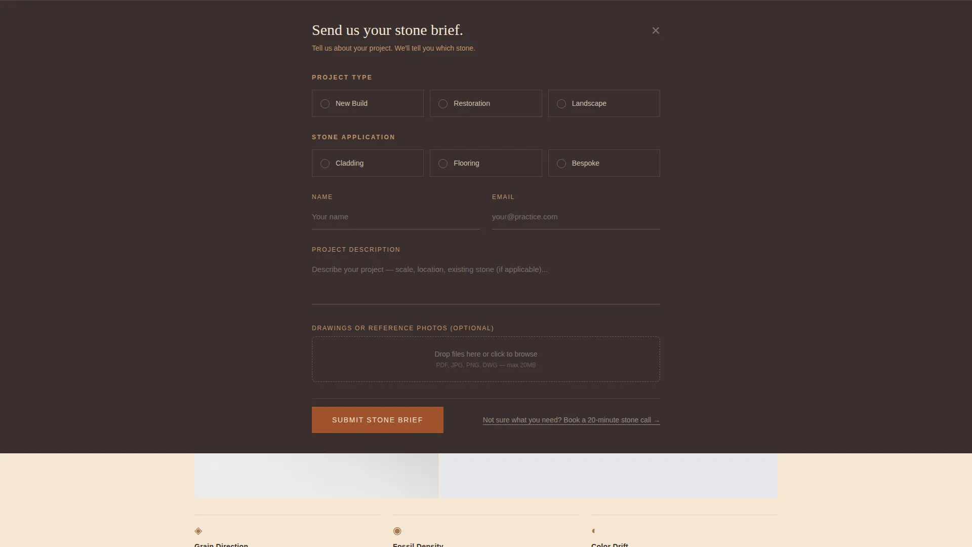 Stone Consultant Landing Page Template