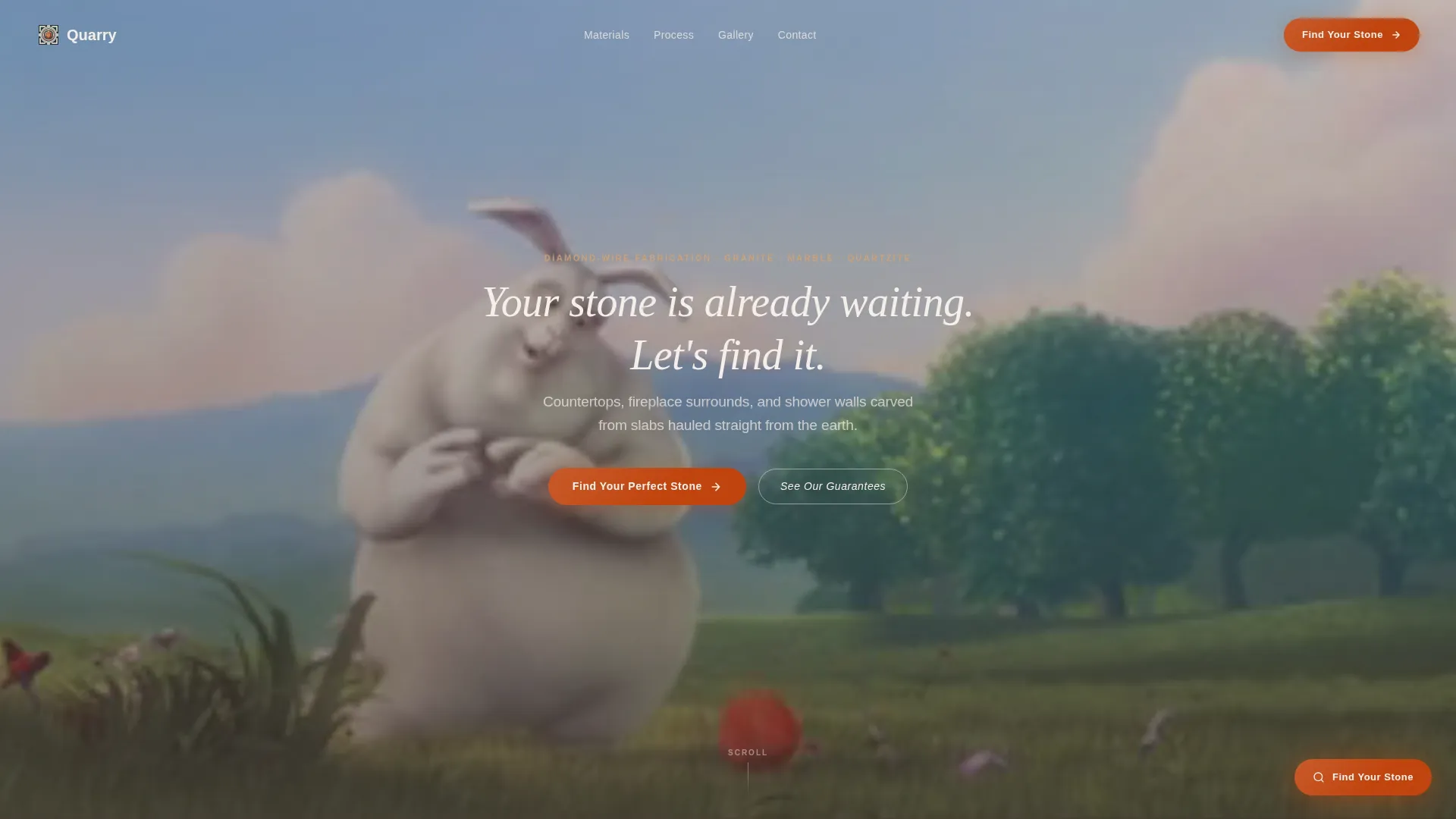 Stone Fabricator Landing Page Template