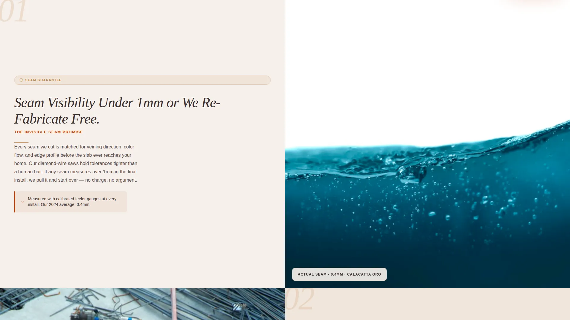 Stone Fabricator Landing Page Template