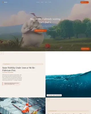 Stone Fabricator Landing Page Template