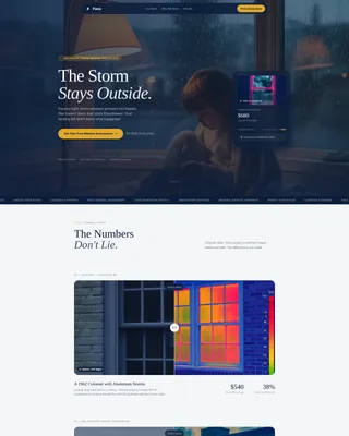 Storm Window Installer Landing Page Template
