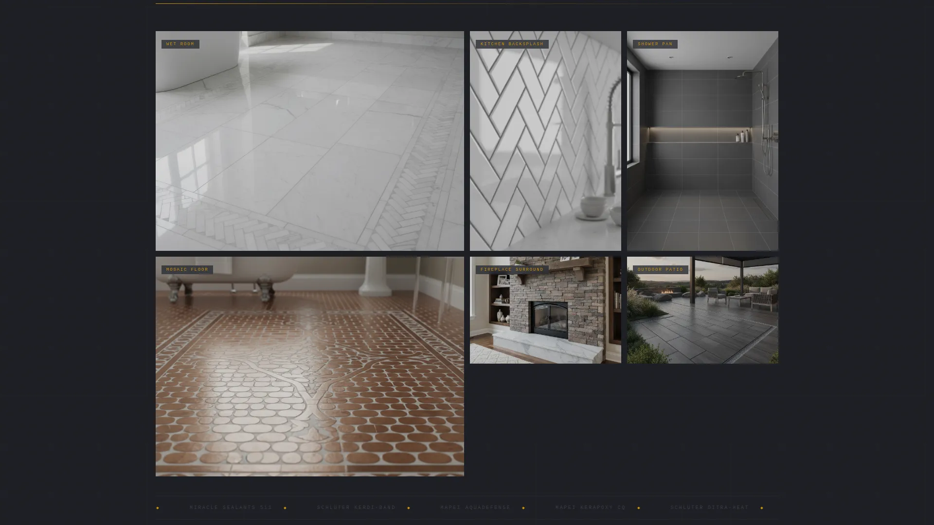 Tile & Stone Installation Landing Page Template