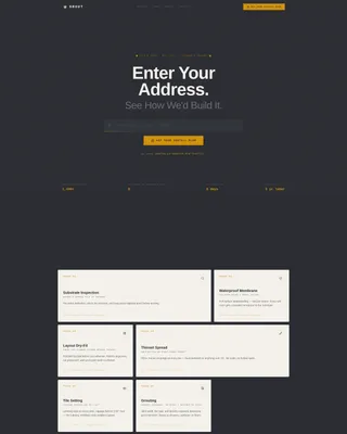 Tile & Stone Installation Landing Page Template