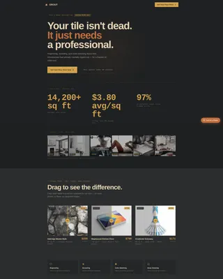 Tile Products Pricing & Packages Website Template