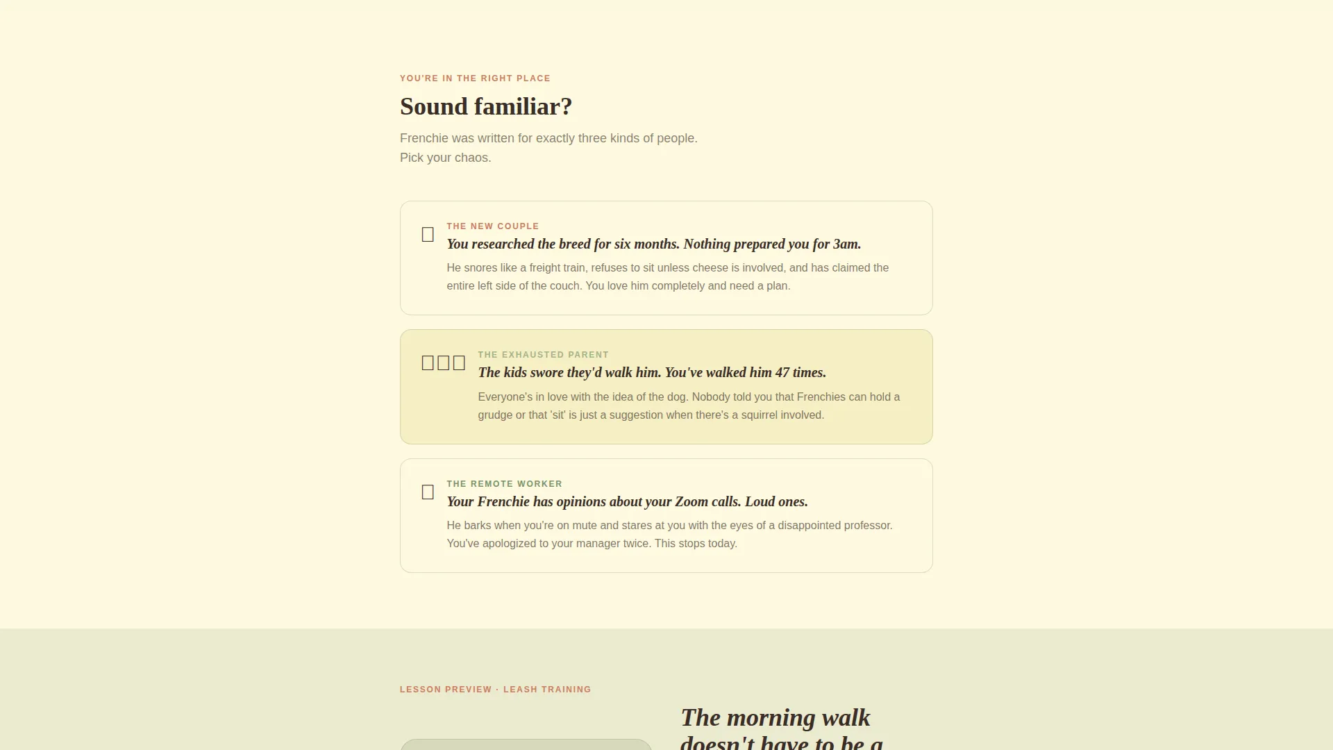 French Bulldog Training Guide Landing Page Template