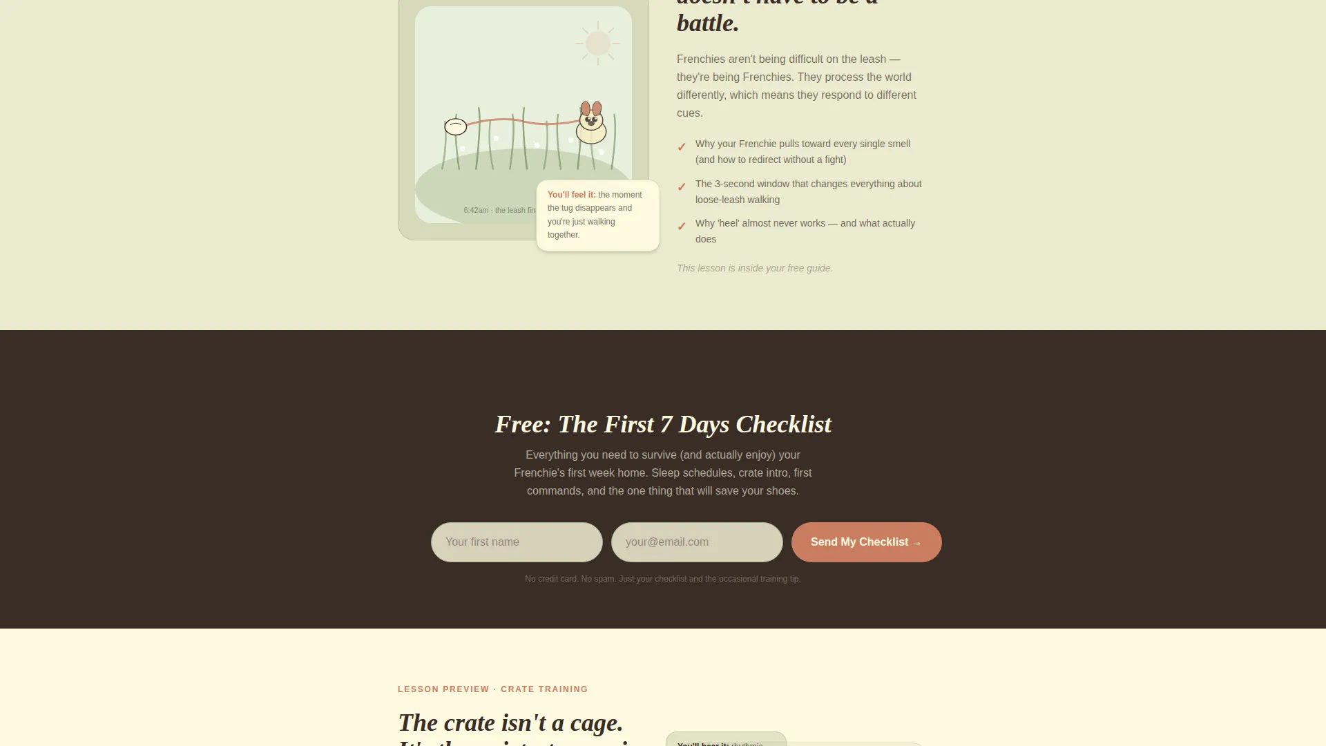 French Bulldog Training Guide Landing Page Template