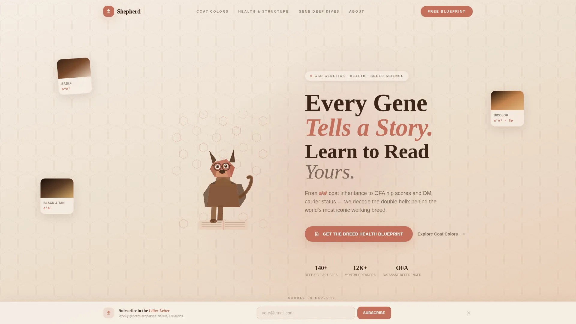 Dog Specialist Blog Website Template