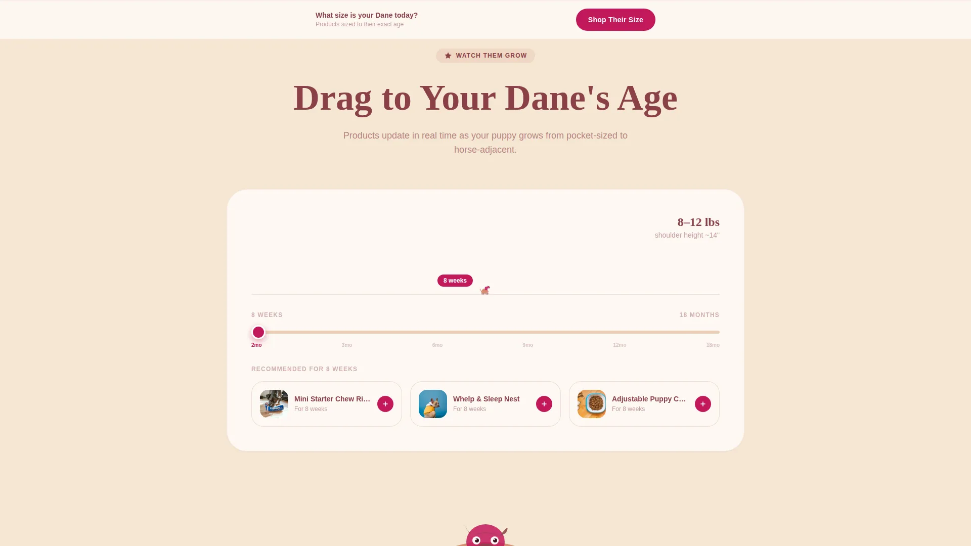 Great Dane Puppy Supplies Landing Page Template