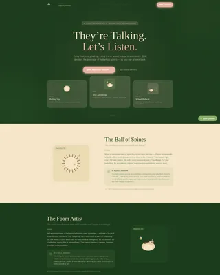 Hedgehog Services Appointment Booking Website Template