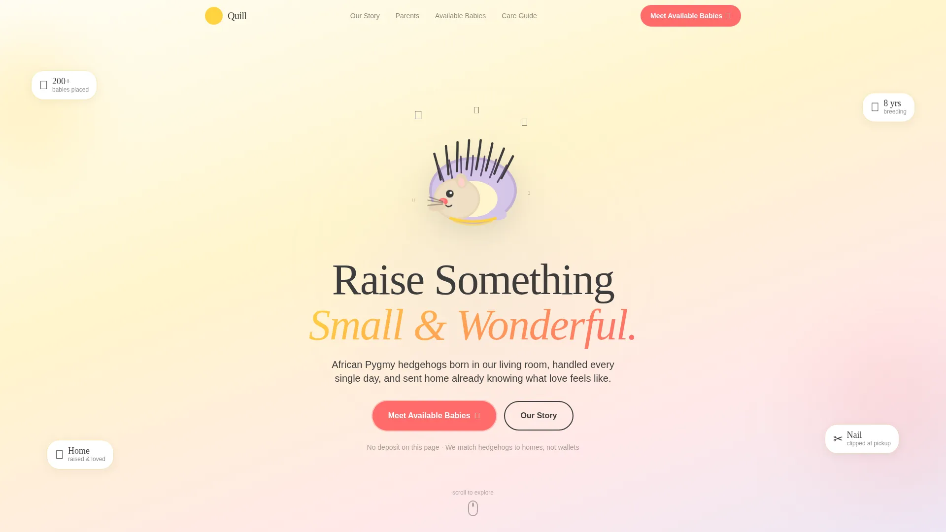 Complete Hedgehog Services Professional Website Template