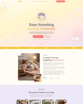 Complete Hedgehog Services Professional Website Template