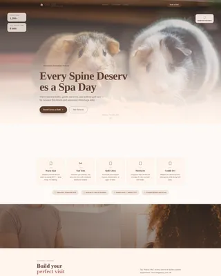 Specialist Hedgehog Services Appointment Booking Website Template
