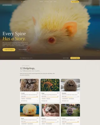 Hedgehog Services Portfolio & Case Study Website Template