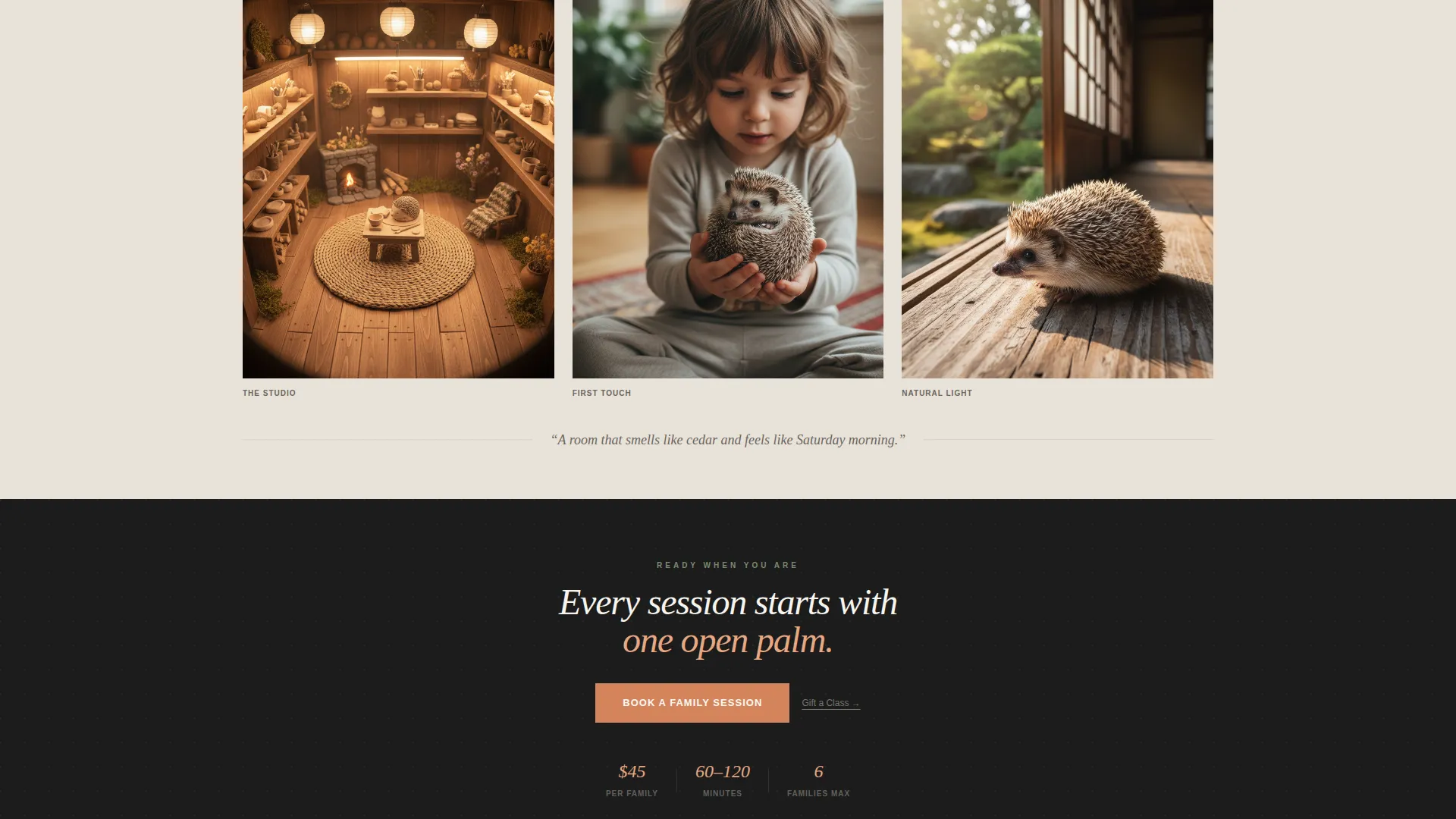 Complete Hedgehog Services Appointment Booking Website Template