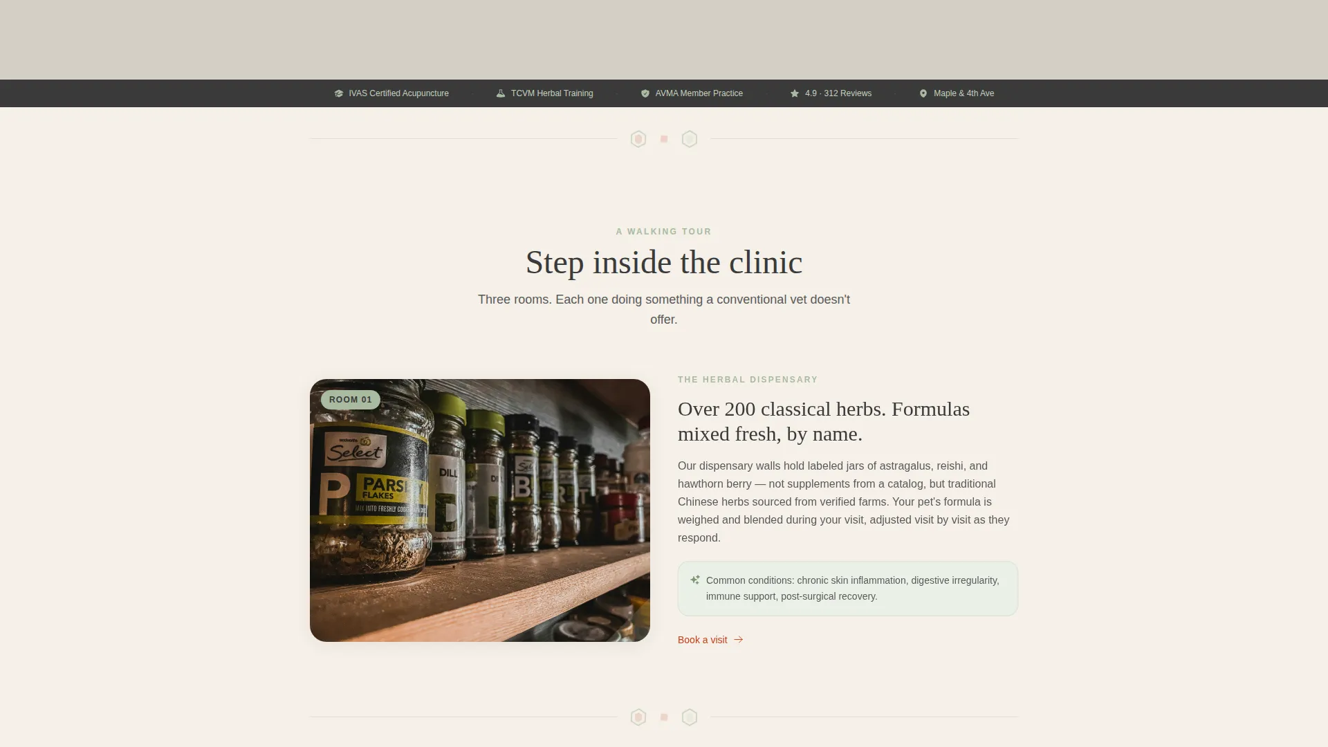 Holistic Veterinary Landing Page Template