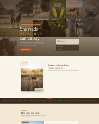 Horse Behavior Consultant Landing Page Template