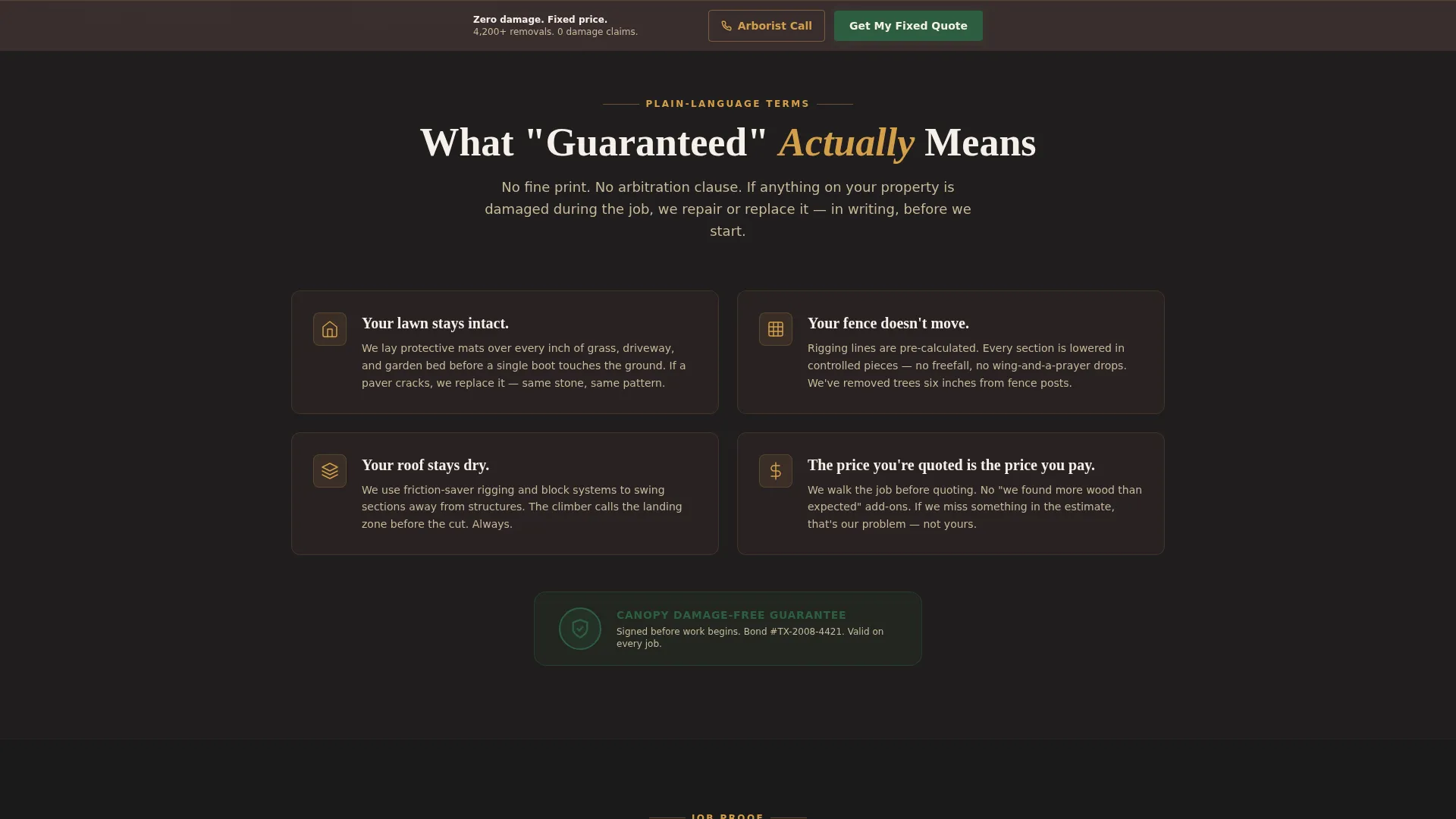 Arborist & Tree Service Landing Page Template