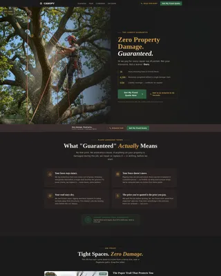 Arborist & Tree Service Landing Page Template