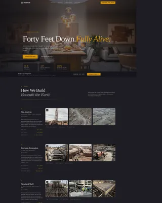 Advanced Specialty Construction Portfolio & Case Study Website Template