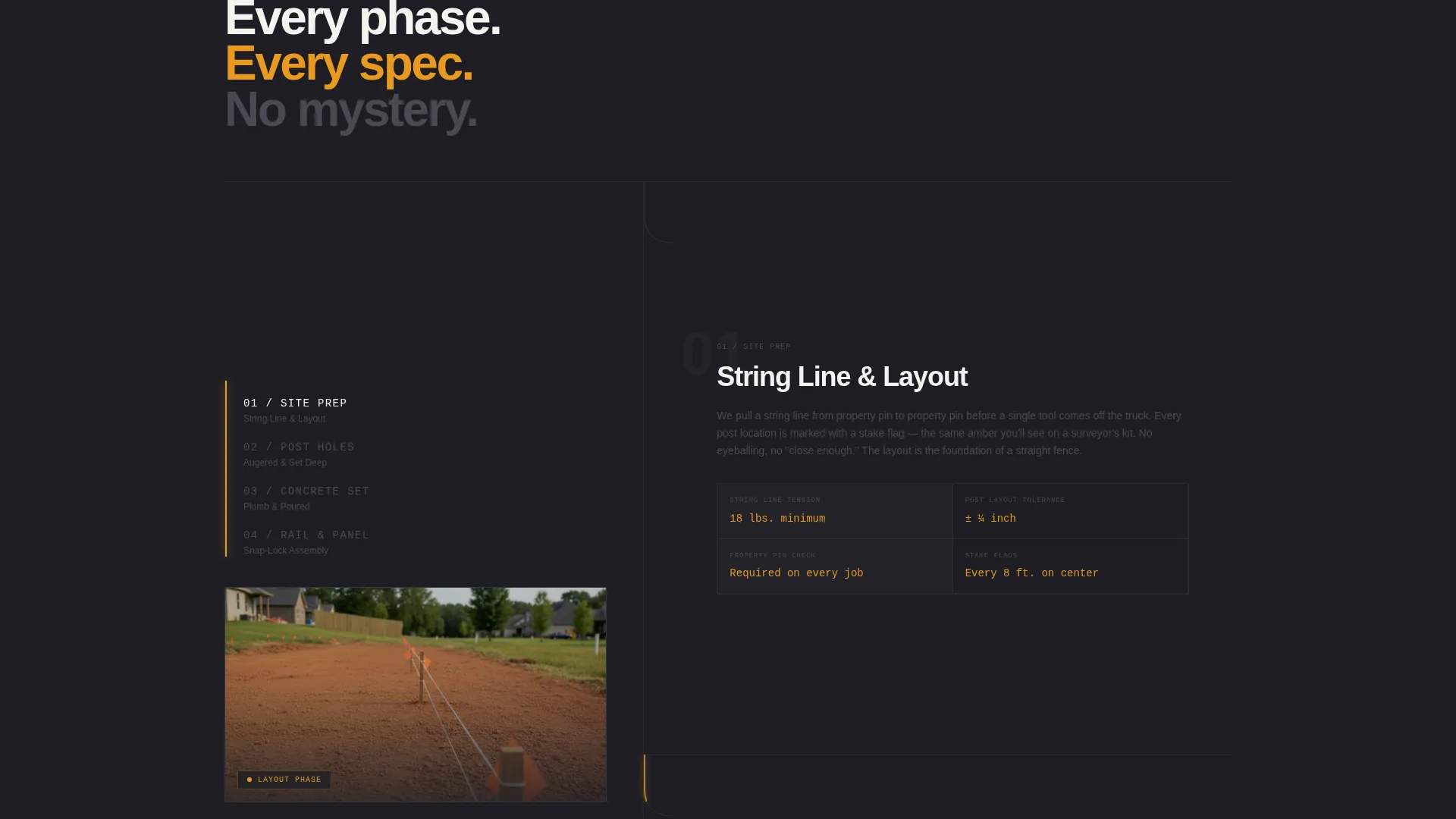 Vinyl Fence Contractor Landing Page Template