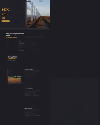 Vinyl Fence Contractor Landing Page Template