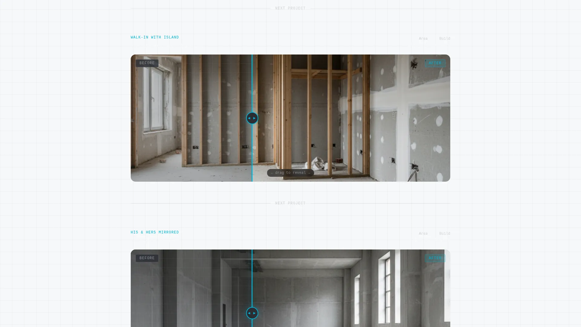 Walk-In Closet Renovation Professional Website Template