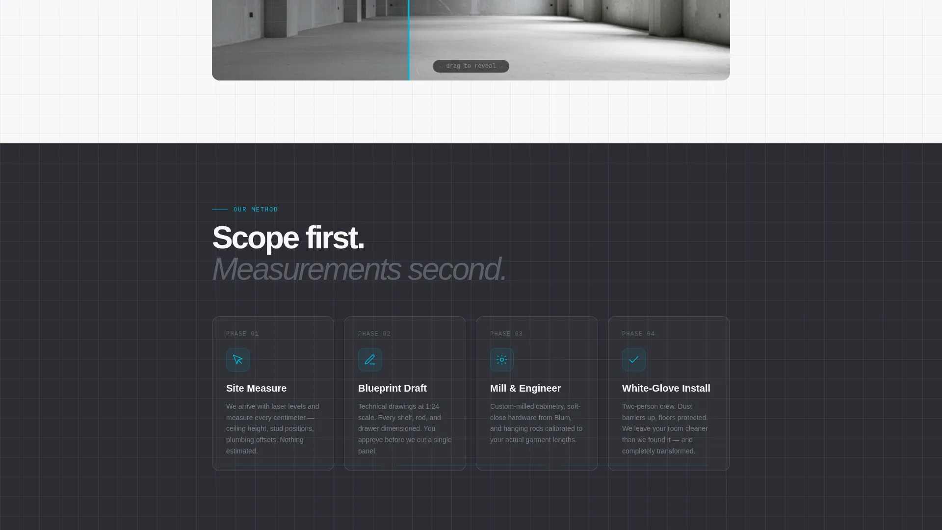 Walk-In Closet Renovation Professional Website Template