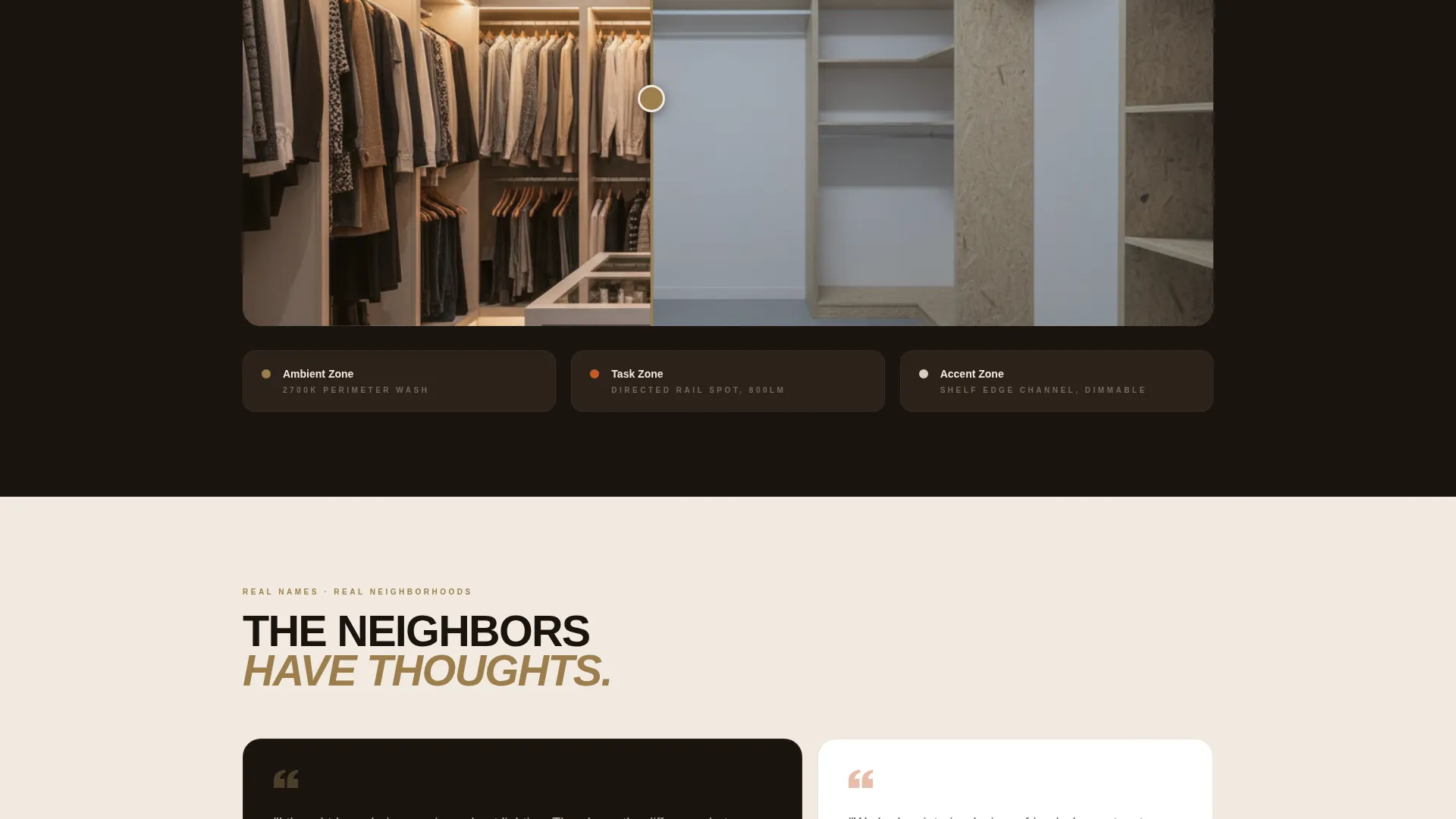 Specialist Walk-In Closet Renovation Appointment Booking Website Template