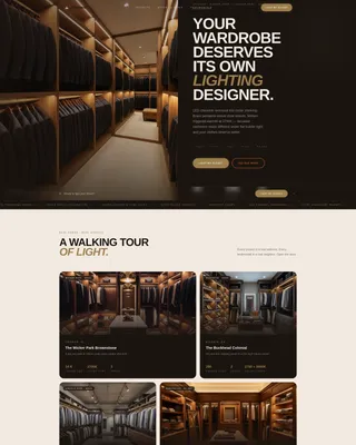 Specialist Walk-In Closet Renovation Appointment Booking Website Template