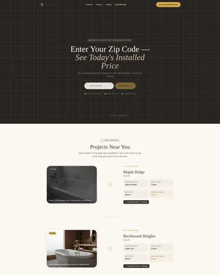 Advanced Kitchen & Bathroom Remodeling Professional Website Template