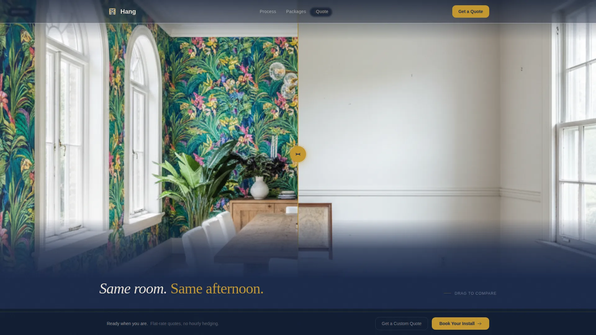 Wallpaper Installation Landing Page Template