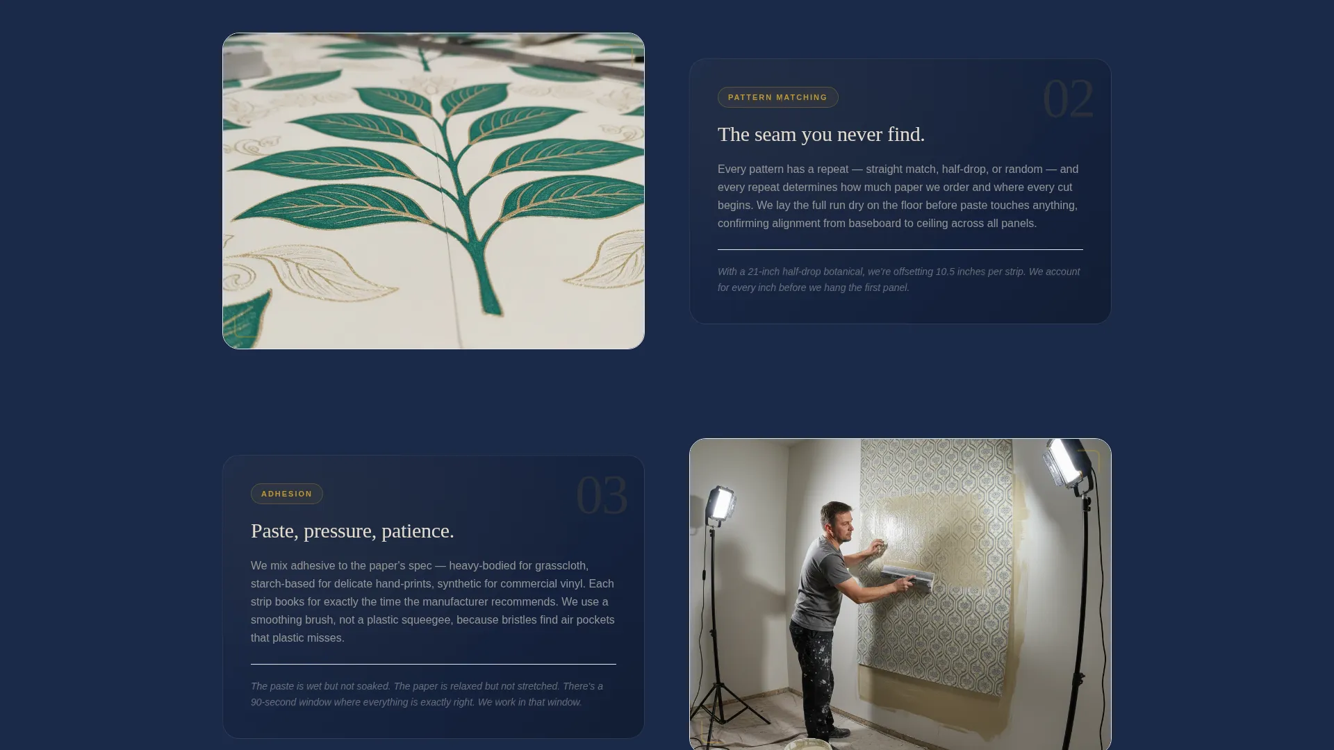 Wallpaper Installation Landing Page Template