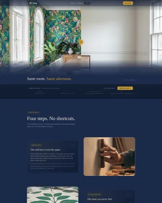 Wallpaper Installation Landing Page Template
