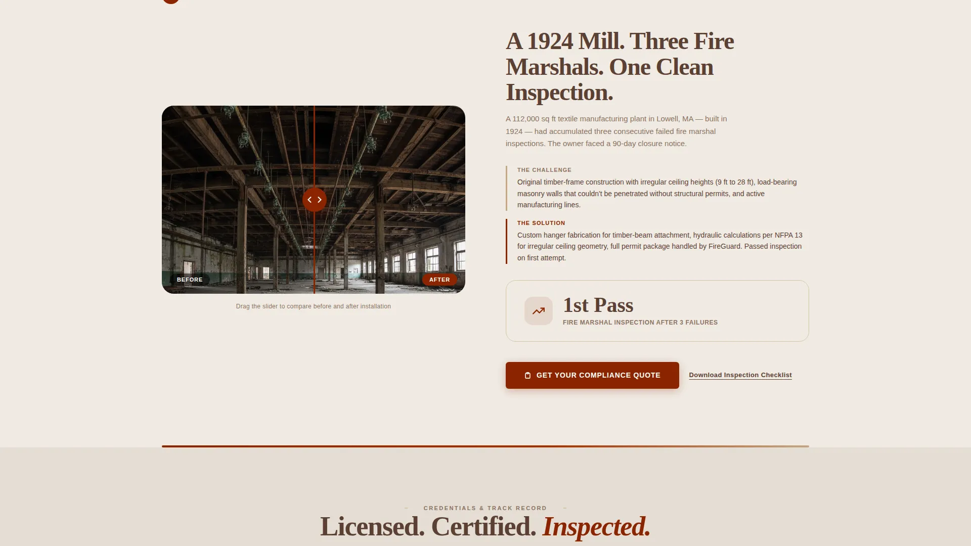 Warehouse & Factory Construction Privacy Policy & Terms Website Template