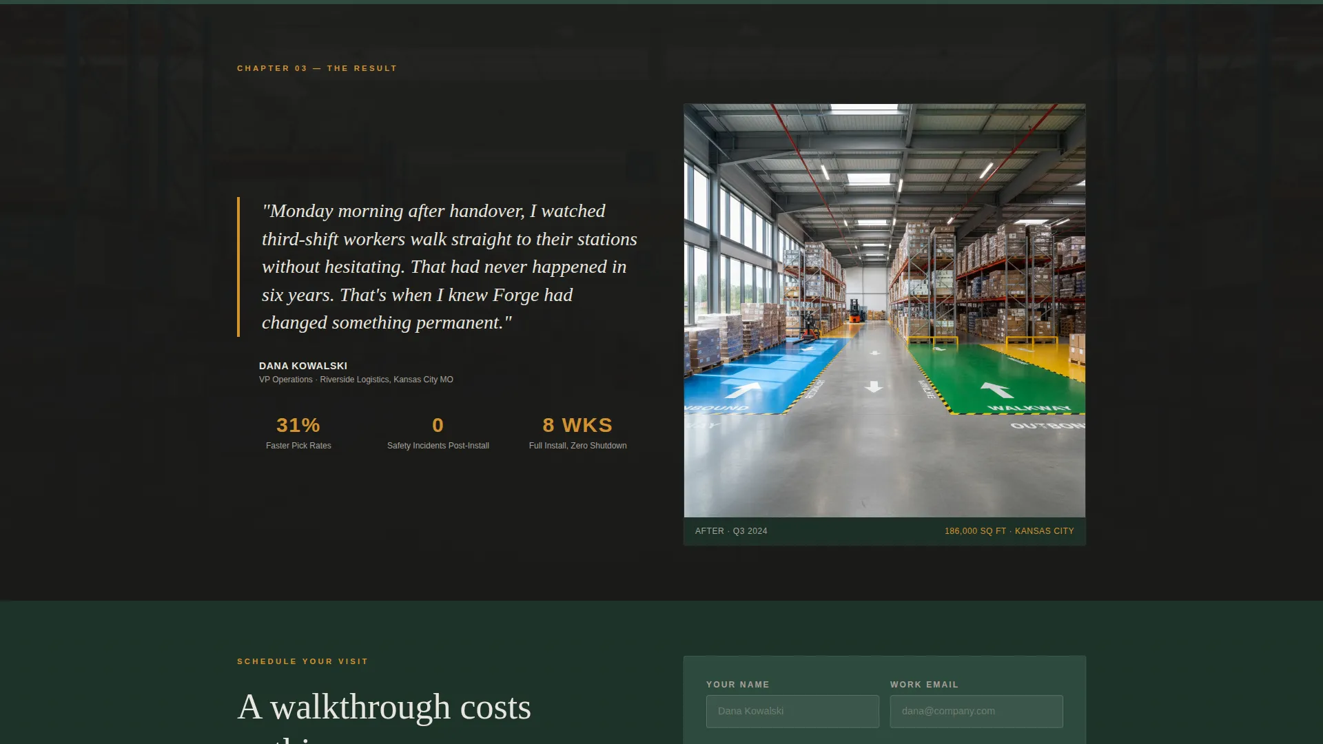 Warehouse & Factory Construction Appointment Booking Website Template