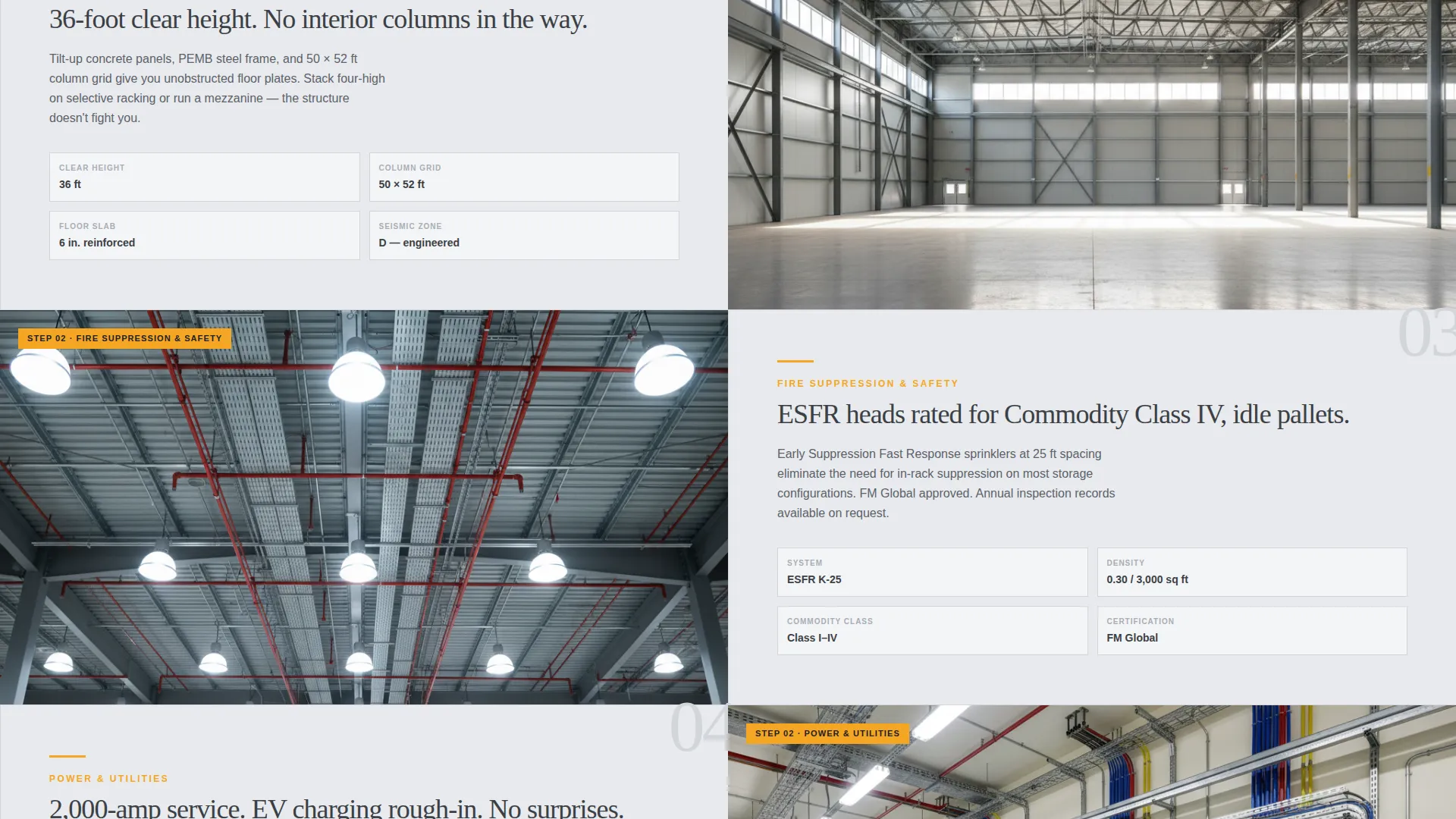 Industrial Warehouse Landing Page Template