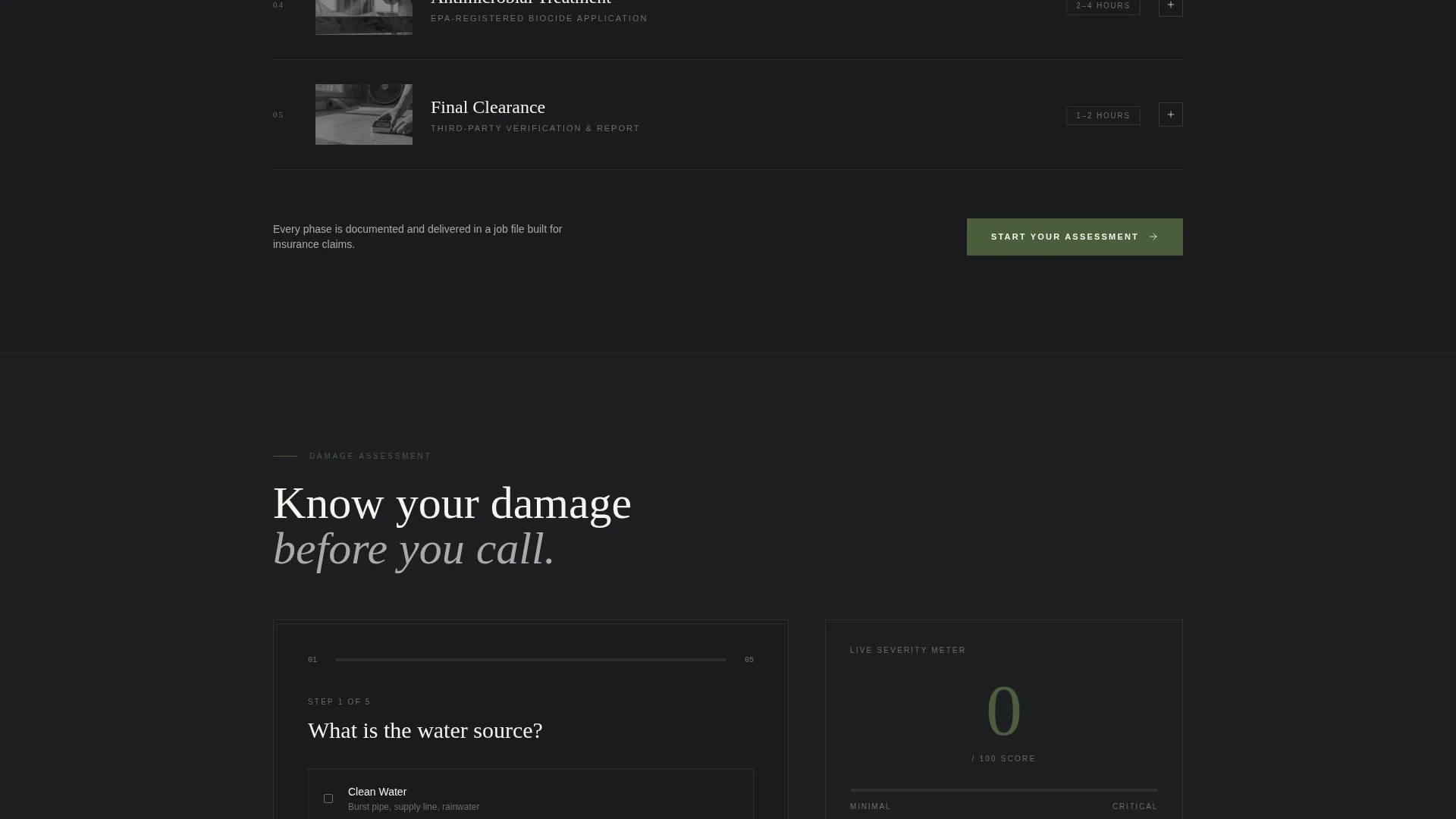 Restoration & Preservation Portfolio & Case Study Website Template