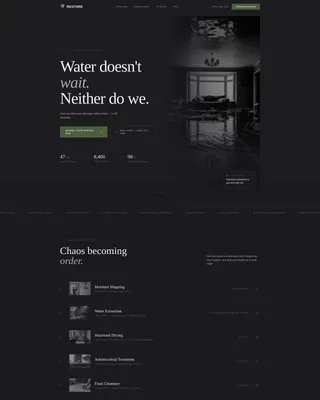 Restoration & Preservation Portfolio & Case Study Website Template