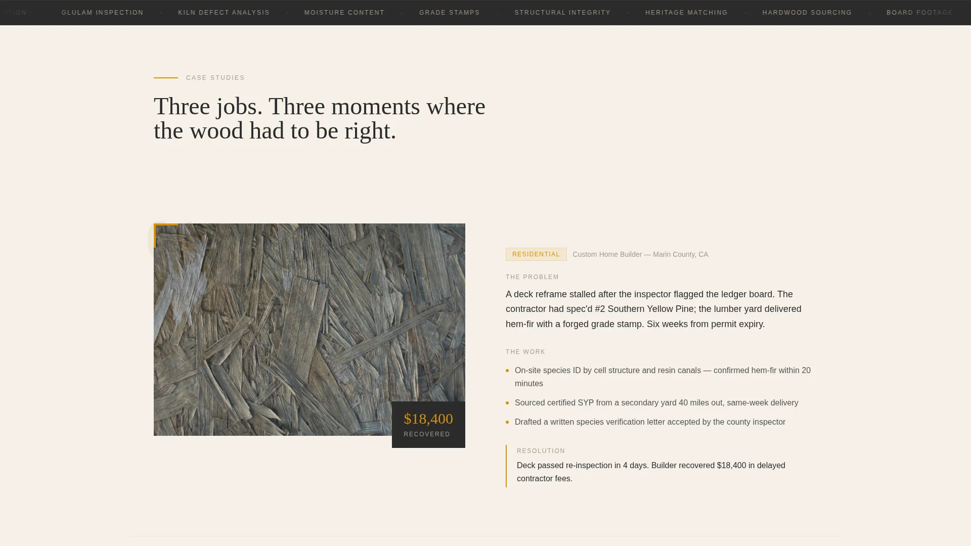 Complete Wood Products Professional Website Template