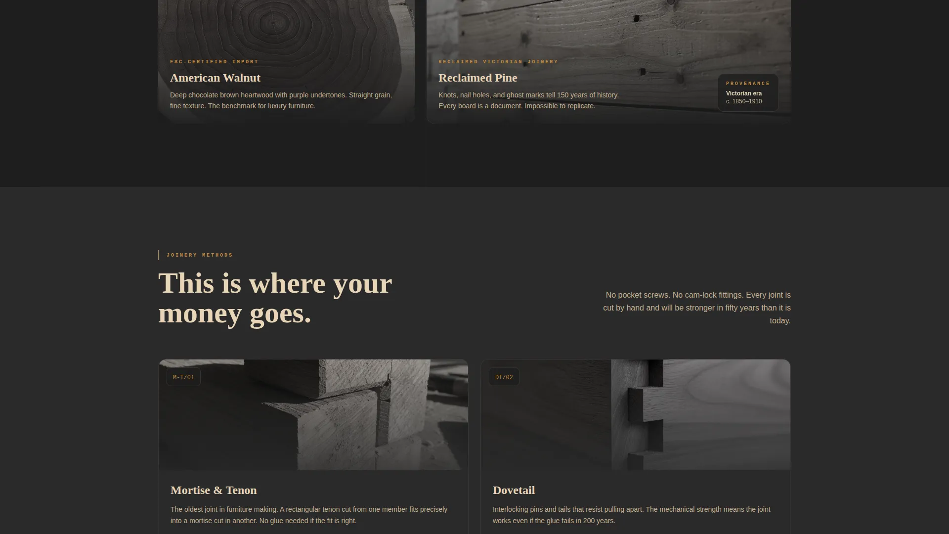 Wood Products Appointment Booking Website Template