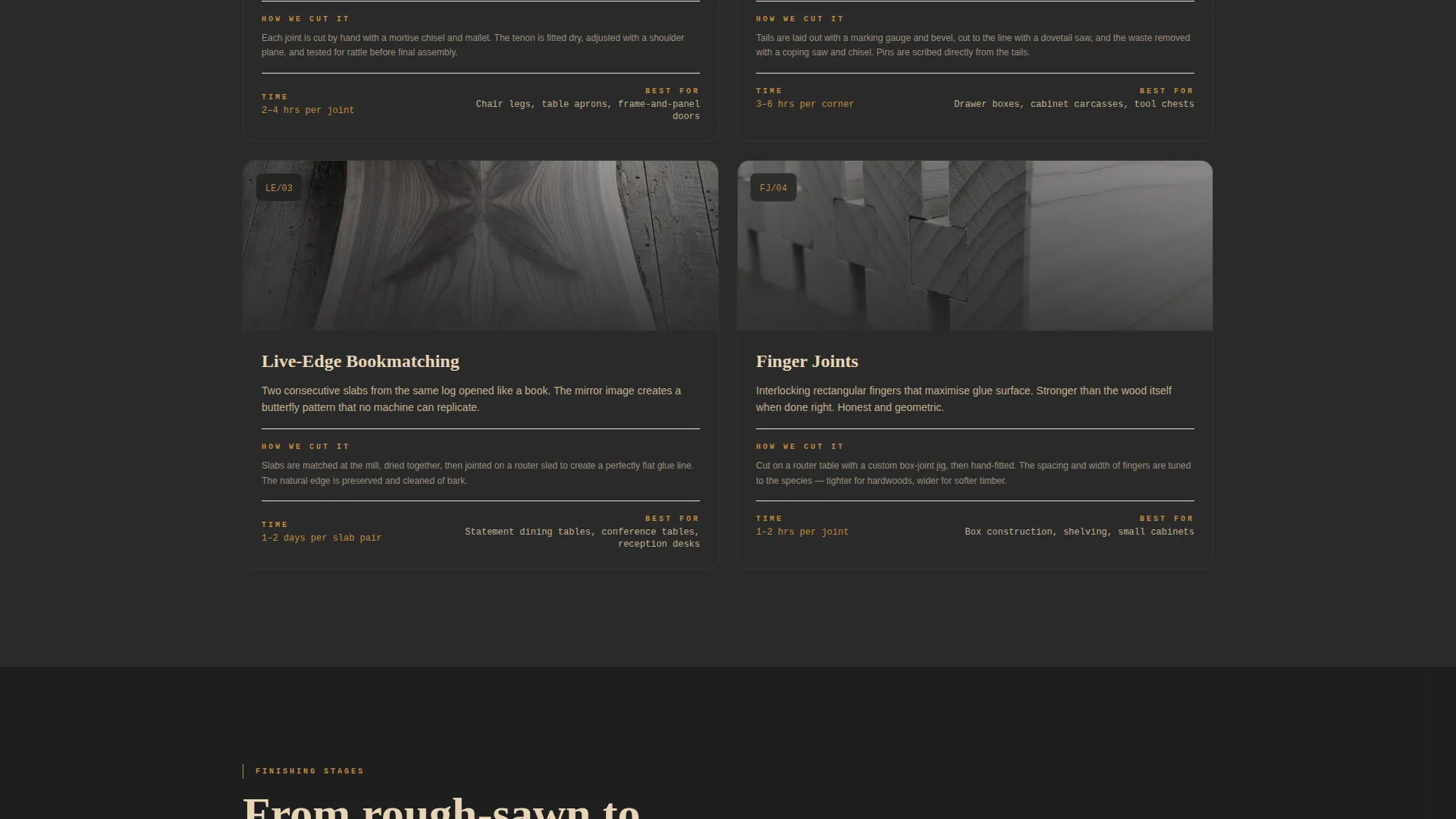 Wood Products Appointment Booking Website Template