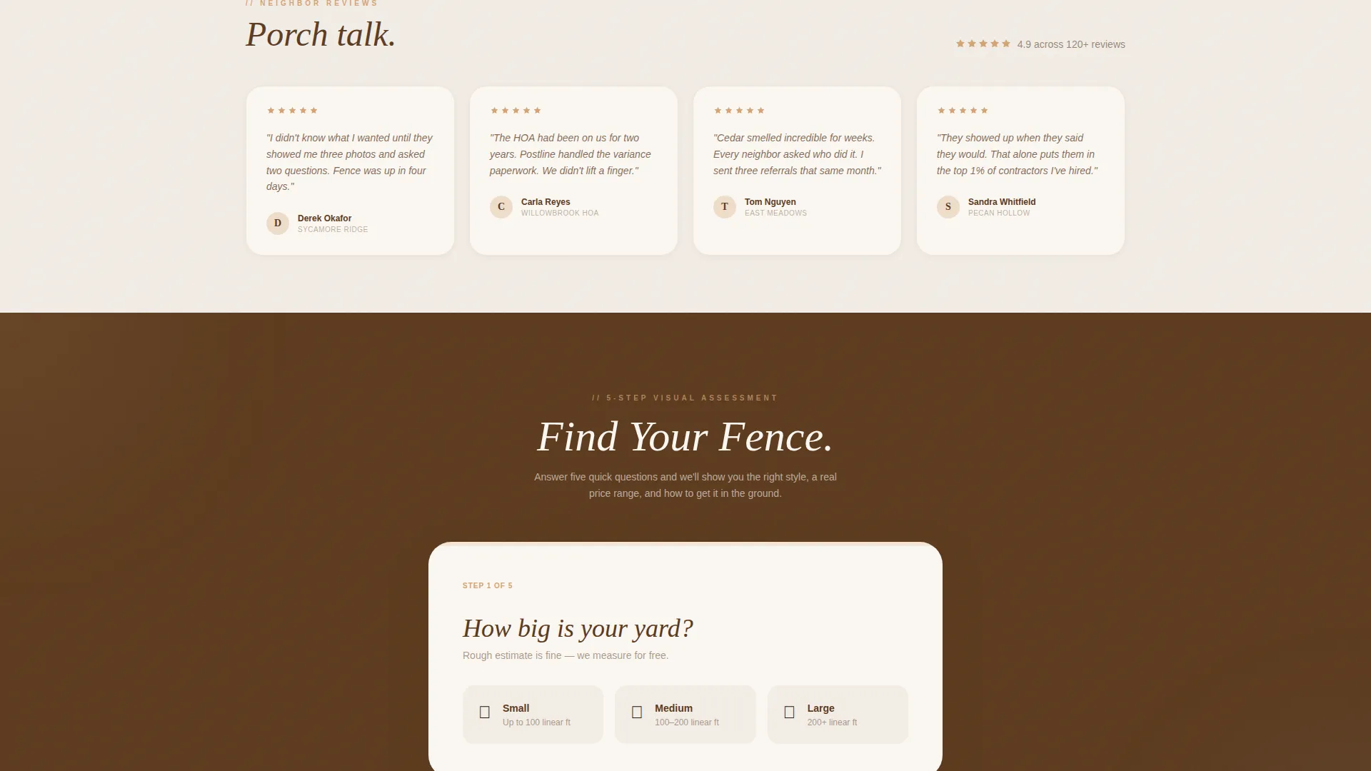 Wood Fence Installer Landing Page Template