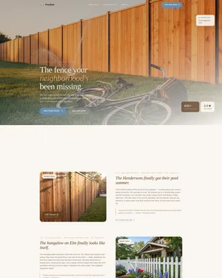 Wood Fence Installer Landing Page Template
