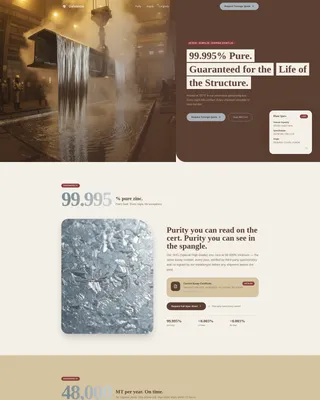 Zinc Products Professional Website Template
