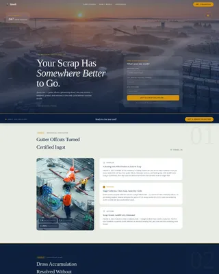 Specialist Zinc Products Professional Website Template