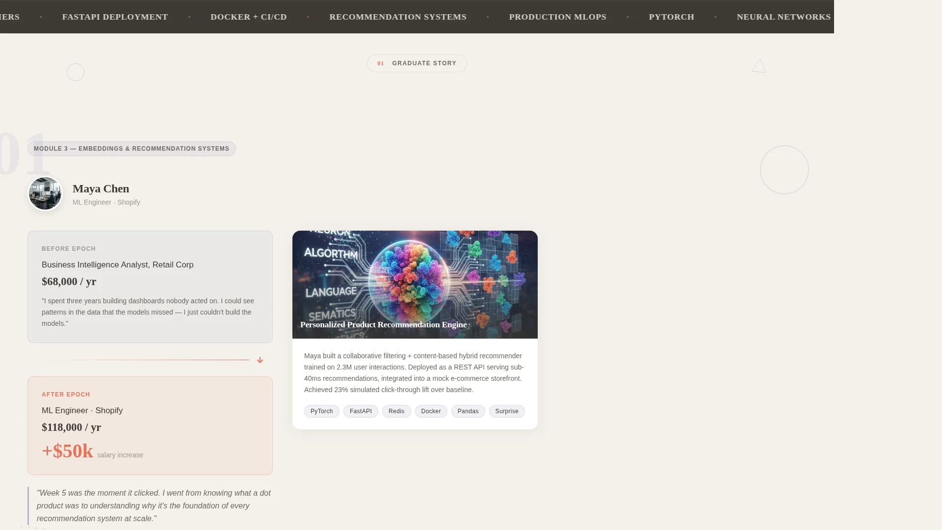 Machine Learning Bootcamp Landing Page Template